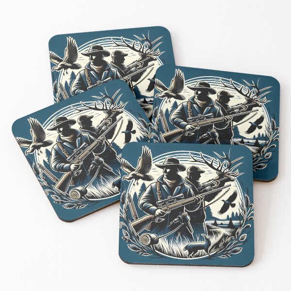 Item preview,  Fearless Hunters Hunting in Jungle designed and sold by vectorillus.