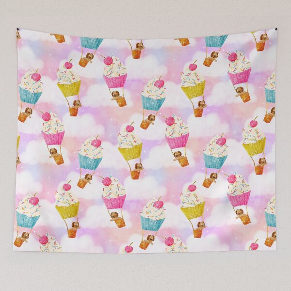 Item preview, Dogs in Cupcake Balloons designed and sold by RebeccaFlaherty.