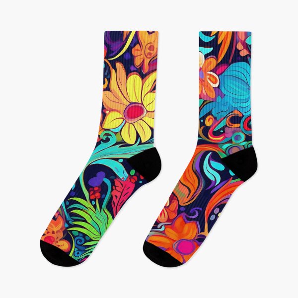 Item preview, Funky Colorful Floral Design designed and sold by FrostyForge.