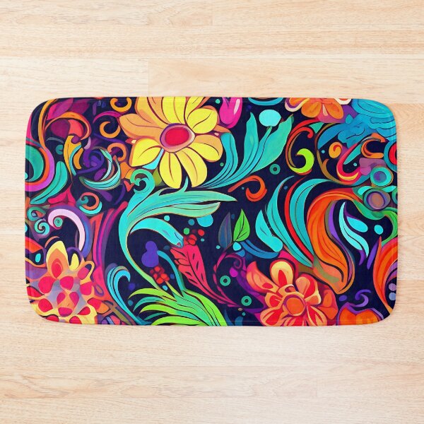 Item preview, Funky Colorful Floral Design designed and sold by FrostyFrisby.
