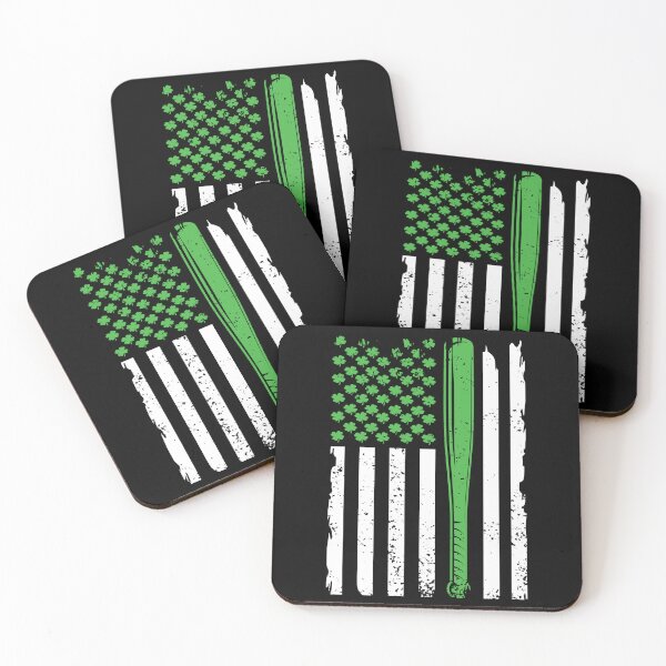 Item preview, Vintage Baseball St Patricks Day American Flag Shamrock designed and sold by JUSTBEELEGANT.