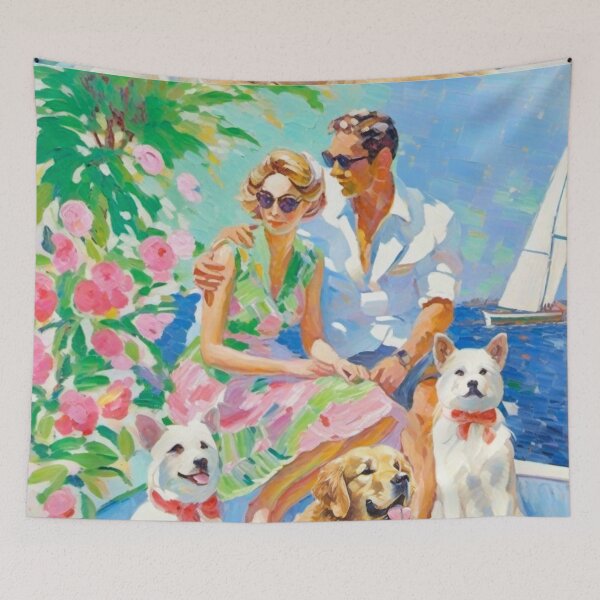 Item preview, Yachting in a good company designed and sold by SophieClimaArt.