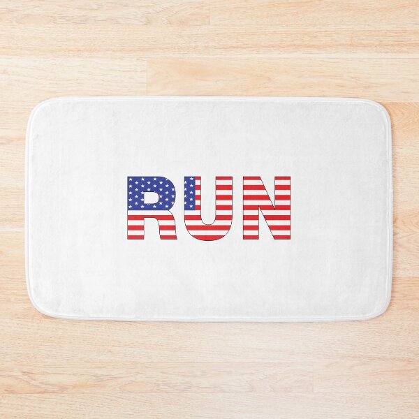 Item preview, RUN USA - A Patriotic Runners Design designed and sold by Mindful-Designs.