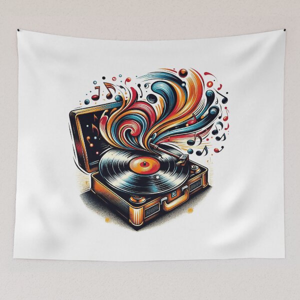 Item preview, Vinyl Groove Delight designed and sold by TextileTrove.