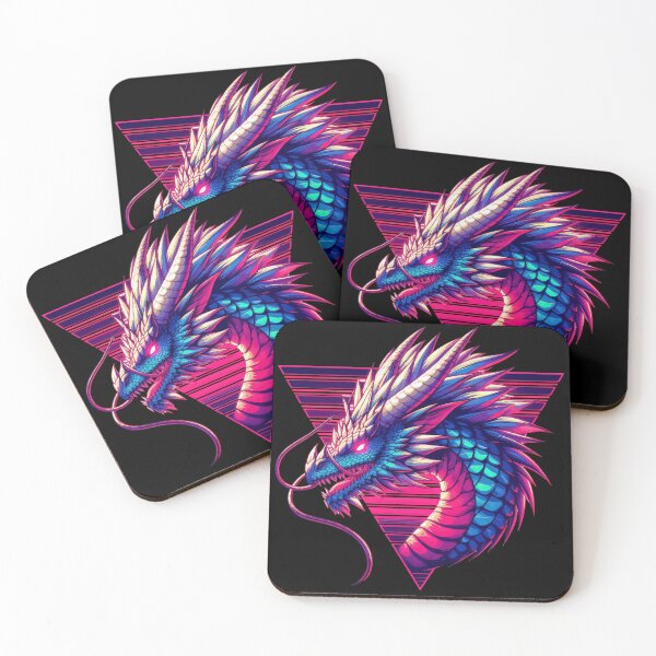 Item preview, Cool Neon Retro dragon magical Creature designed and sold by TomFrontierArt.