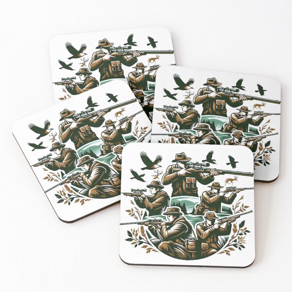 Item preview, Fearless Hunters Hunting in Jungle designed and sold by vectorillus.