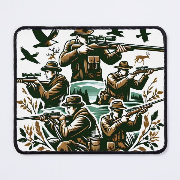 Item preview, Fearless Hunters Hunting in Jungle designed and sold by vectorillus.