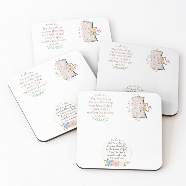 Artikelvorschau, Psalm 52:8 Aufkleber-Set entworfen und verkauft von Designsleashed.