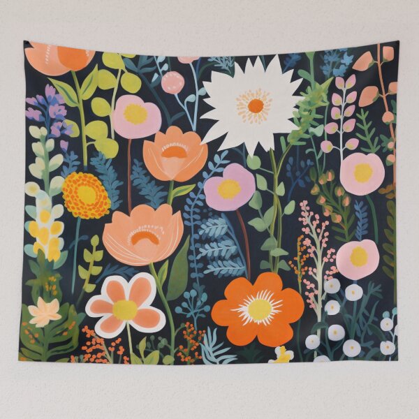 Item preview, Slime Flowers Pattern designed and sold by GrinGalore.