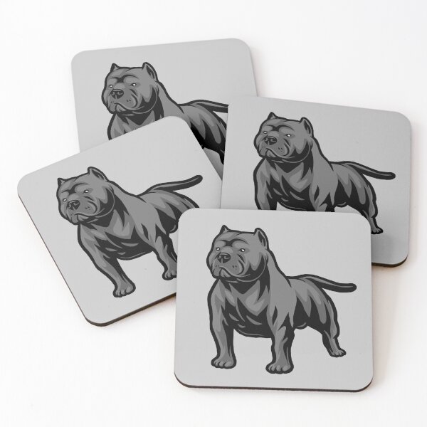 Item preview, XL Bully Macho Stance Grey Digital Dog Art Design designed and sold by GSDDESIGNMERCH.