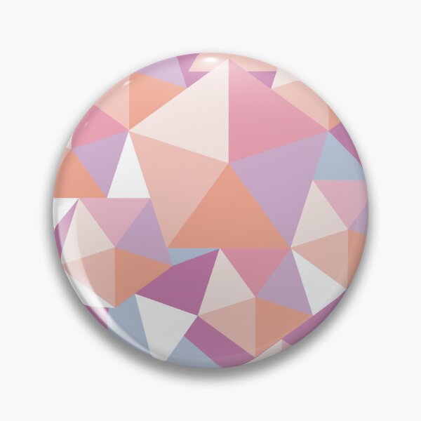 Item preview, polychrome pentagon flow in pink, violet and light blue designed and sold by colorofmagic.