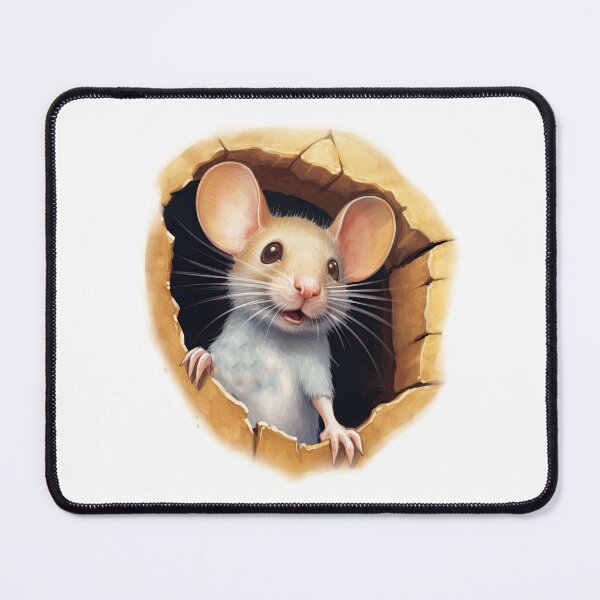 Item preview, A cute mouse playing peek a boo designed and sold by LoneAngel.