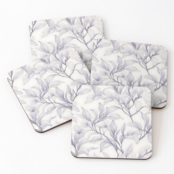 Item preview, Elegarta Design - Art nouveau - Mucha Inspired Art - Vintage White Wisteria Flower designed and sold by Mucha-style-art.