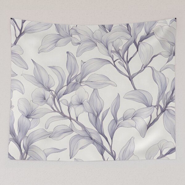 Item preview, Elegarta Design - Art nouveau - Mucha Inspired Art - Vintage White Wisteria Flower designed and sold by Mucha-style-art.