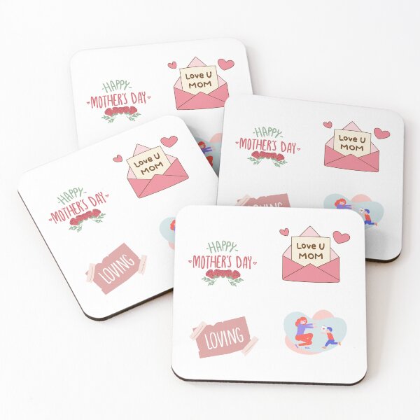 Item preview, love u mom, happy mothers day designed and sold by huape.