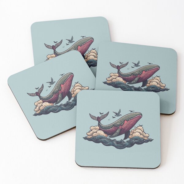 Item preview, Whale flying in the clouds designed and sold by Johann Brangeon.
