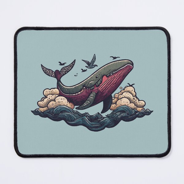 Item preview, Whale flying in the clouds designed and sold by Johann Brangeon.