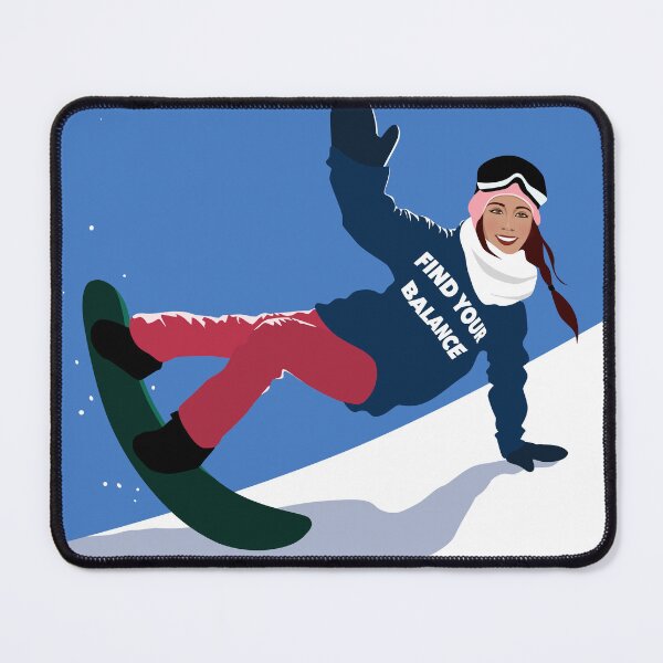 Item preview, Young Woman Snowboarding illustration  designed and sold by Bimbombam.