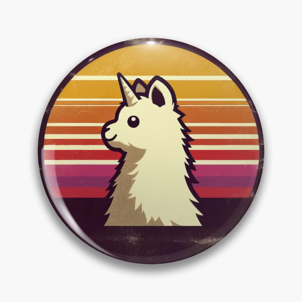 Item preview, Retro vintage Funny Kawaii llamacorn unicorn llama designed and sold by TomFrontierArt.