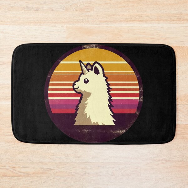 Item preview, Retro vintage Funny Kawaii llamacorn unicorn llama designed and sold by TomFrontierArt.