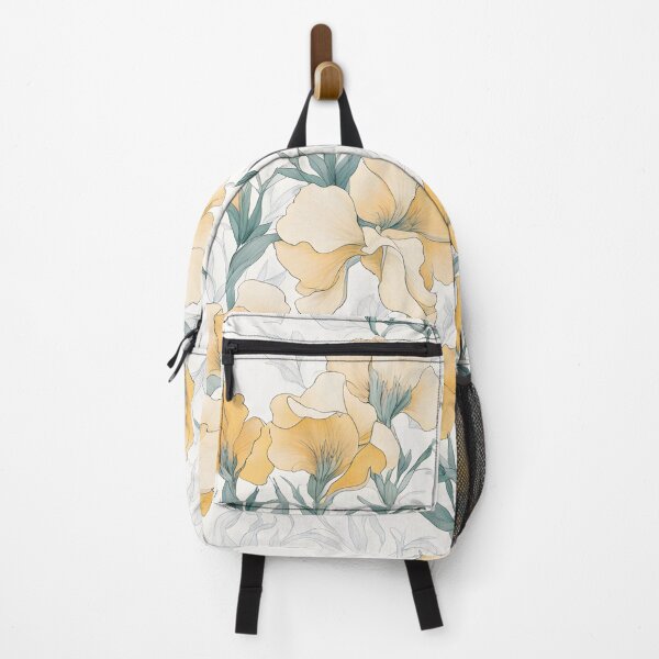 Item preview, Elegarta Design - Art nouveau - Mucha Inspired Art - Vintage White and Yellow SnapdragonFlower designed and sold by Mucha-style-art.