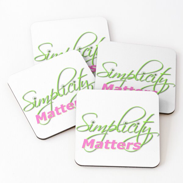 Item preview, La simplicidad importa rosa y verde designed and sold by KriticalDesigns.