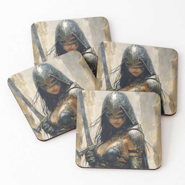 Item preview, Shield Maiden Warrior Woman - :Fantasy Art designed and sold by Seeker7Seven.
