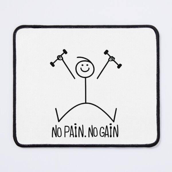 Item preview, no pain, no gain designed and sold by Funky Fibers.