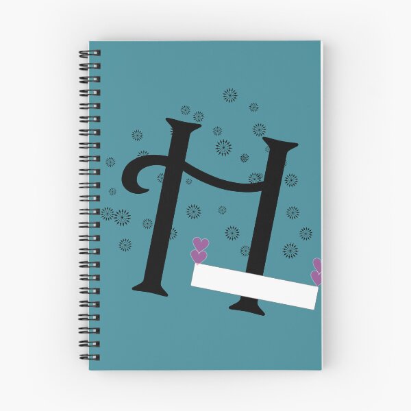 Item preview, Stylized letter design with swirls and snowflake like shapes surrounding it and two pink hearts are placed near the center of design adding a touch of color to the predominantly black and white image designed and sold by Dhamm  Jyoti.
