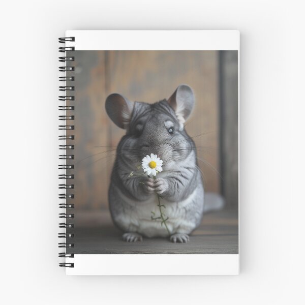 Item preview, Chinchilla holding a daisy designed and sold by Evanssdas.