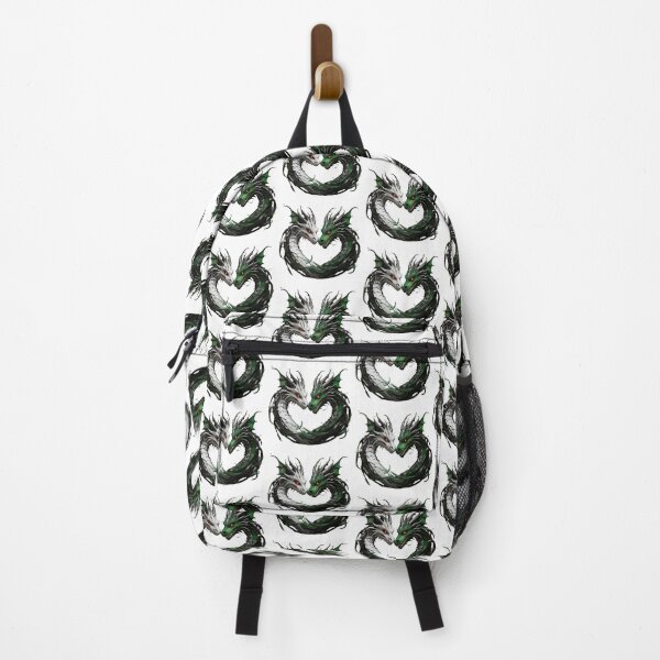 Item preview, White and Green Heart Dragon Duo designed and sold by Cloe Dauplais.