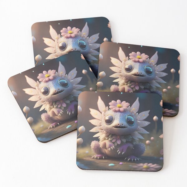 Item preview, Little pink floral creature | ai art designed and sold by marjessas-world.