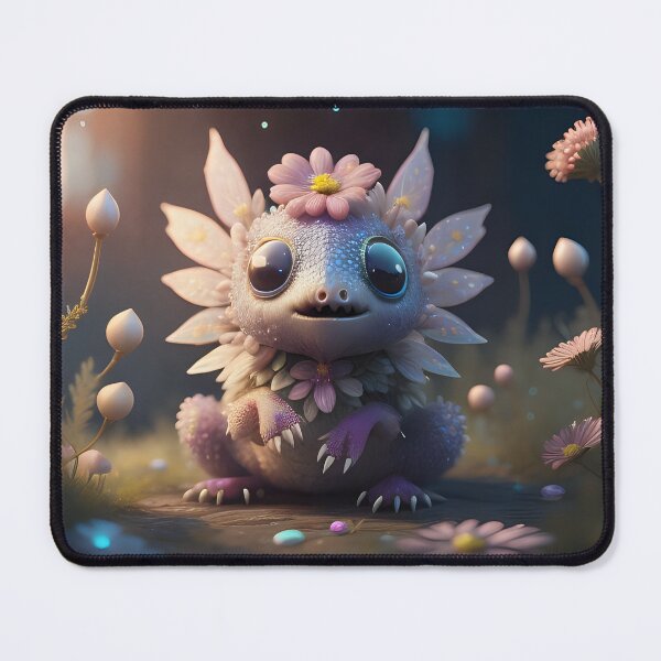 Item preview, Little pink floral creature | ai art designed and sold by marjessas-world.