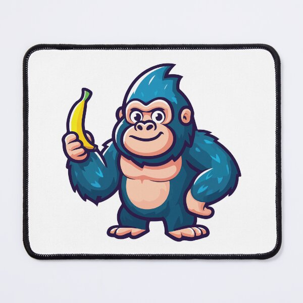 Item preview, Adorable Gorilla Holding Banana  designed and sold by Colorful Dreams.