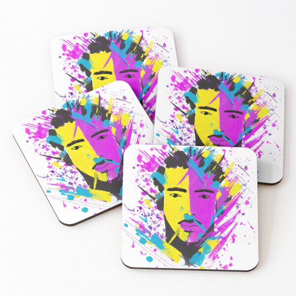 Item preview, Face With Violet, Pink, Yellow, Blue and Purple designed and sold by MakeInShop.