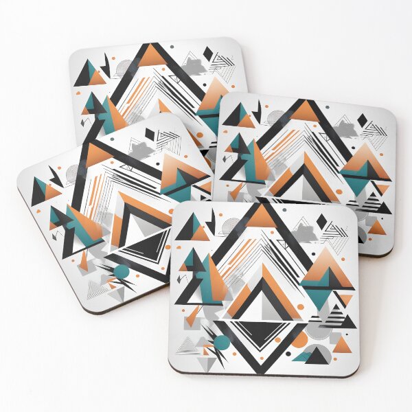 Item preview, Abstract art, composition of tribal triangles designed and sold by IAmagineFR.