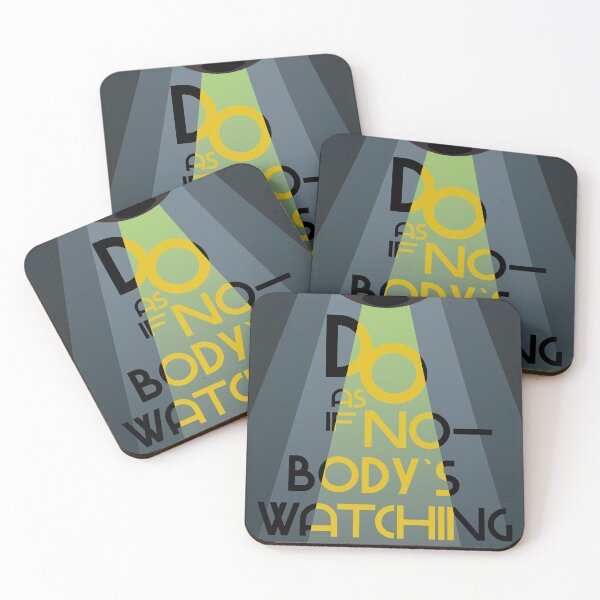 Item preview, do as if nobody`s watching poster. gray ver. designed and sold by puffySquare.