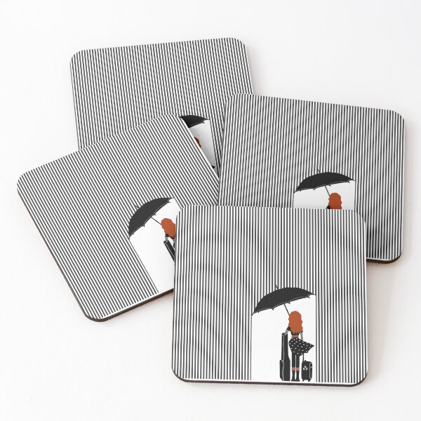 Item preview, Rock Girl Is Travelling In The Rain designed and sold by ByBudu.