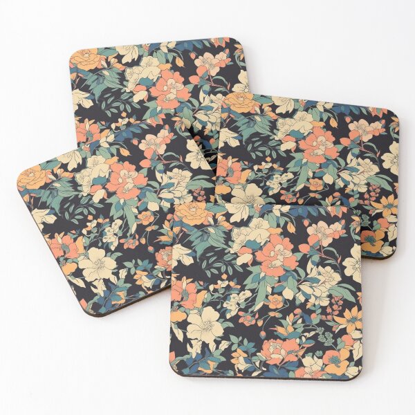 Item preview, Fluorescent Wildflowers Pattern designed and sold by GrinGalore.
