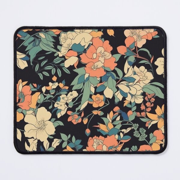 Item preview, Fluorescent Wildflowers Pattern designed and sold by GrinGalore.