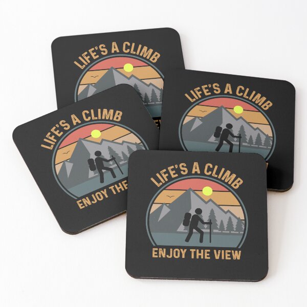 Item preview, Life's A Climb Enjoy The View - Outdoor Climbing Mountain Hiking Adventure  designed and sold by Sunserize Designs.