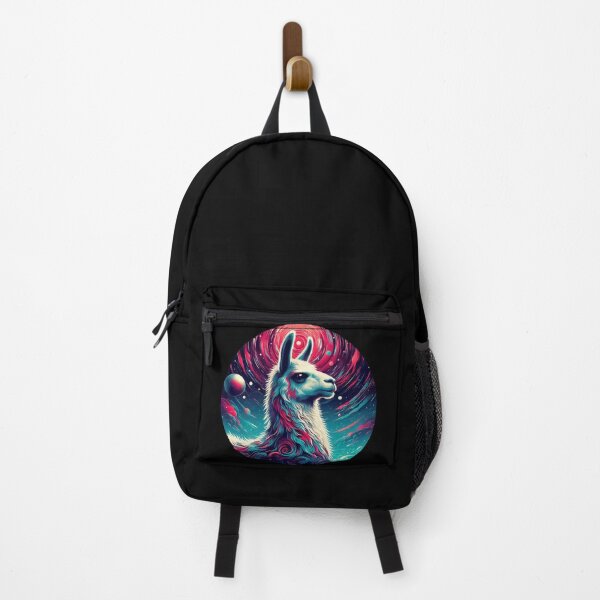 Item preview, Funny colorful abstract cosmic doodle llama designed and sold by TomFrontierArt.