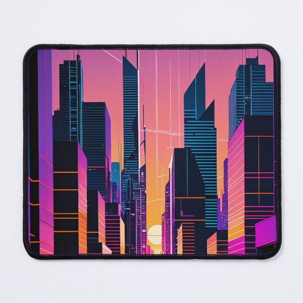 Item preview, Futuristic Cityscape Glow designed and sold by PanoramaPrints.