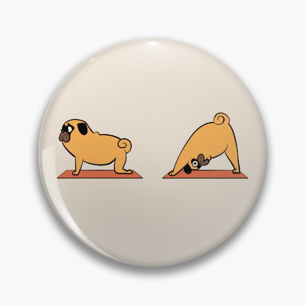 Item preview, Pug Downward Dog designed and sold by Huebucket.