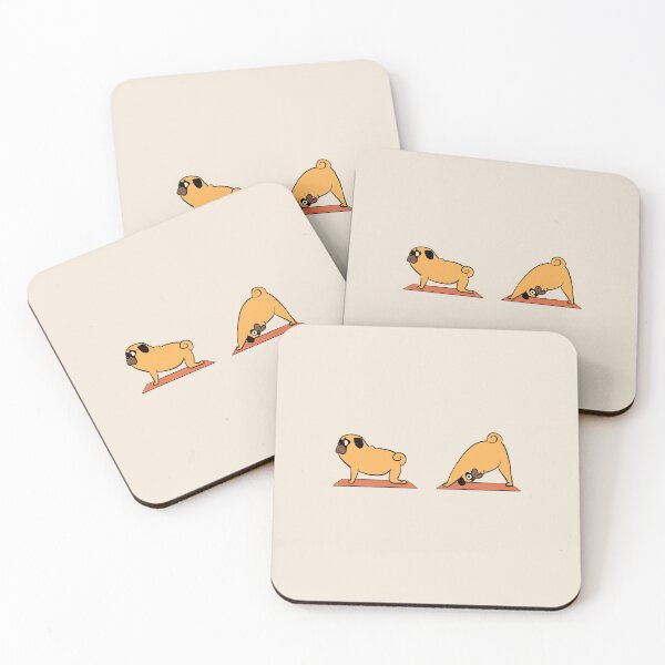 Item preview, Pug Downward Dog designed and sold by Huebucket.