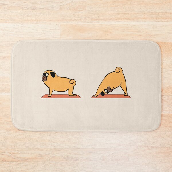 Item preview, Pug Downward Dog designed and sold by Huebucket.
