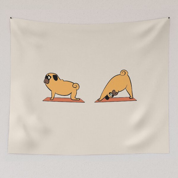 Item preview, Pug Downward Dog designed and sold by Huebucket.