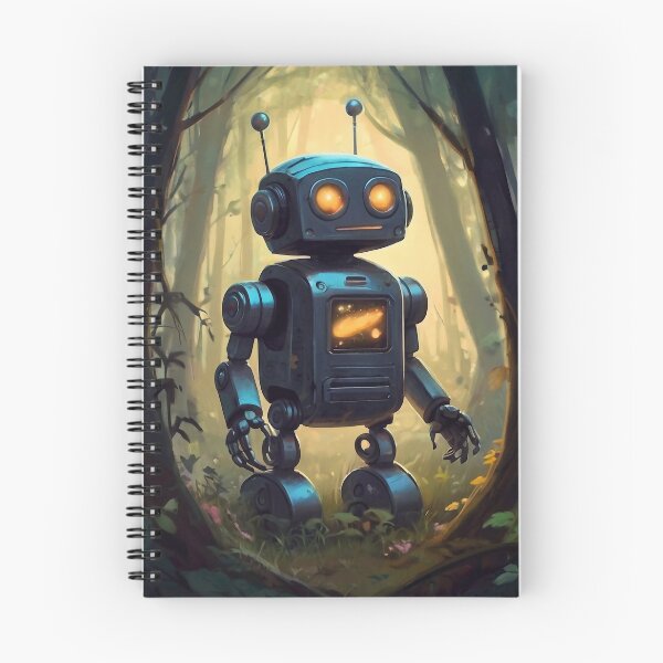 Item preview, Robot in the forest designed and sold by M-Y-A-R-T-.