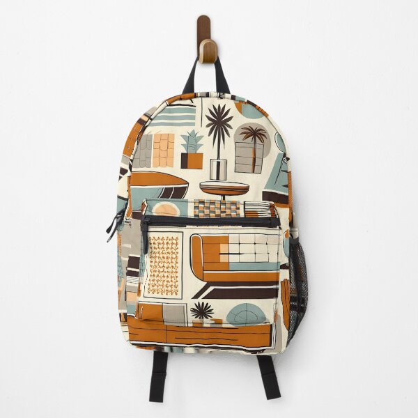 Item preview, Mid-century modern 1950s home interior as a pattern designed and sold by Inkstorm-London.