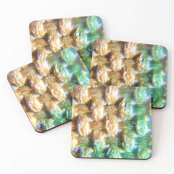 Item preview, Green and gold textile designed and sold by Stillherex.com Stillherex.es.